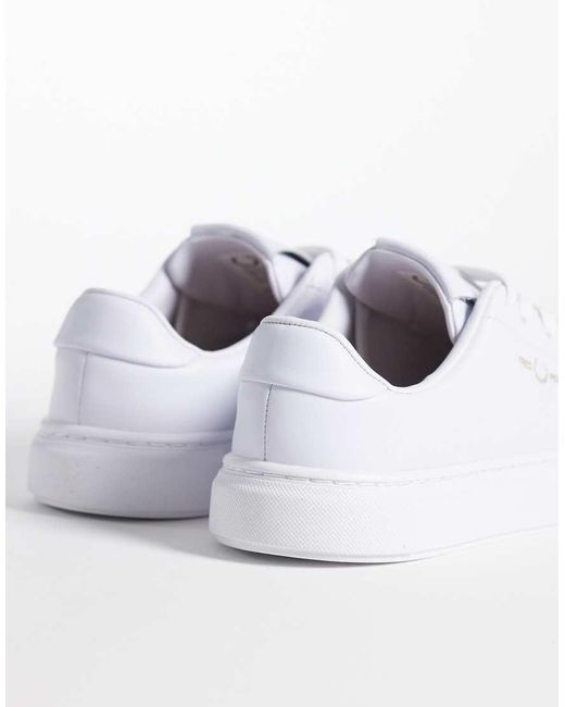 Fred Perry White Leather Trainers