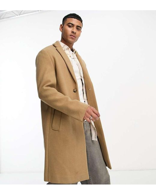 Cappotto di Pull&Bear in Natural da Uomo