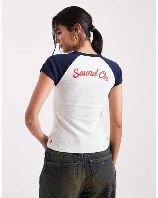 Levi's White Riley Back Print T-Shirt