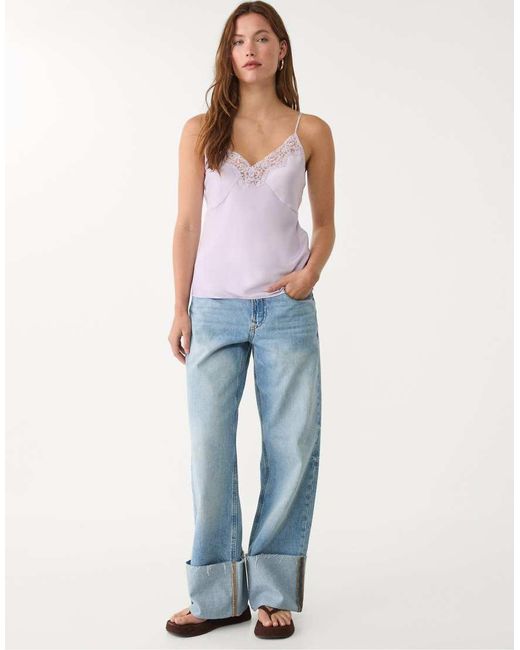 Stradivarius Blue Lace Top