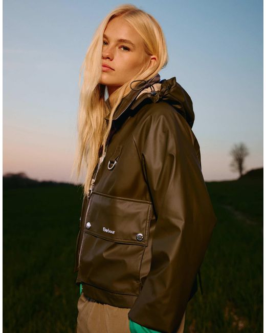 Barbour Green June Showerproof Jacket