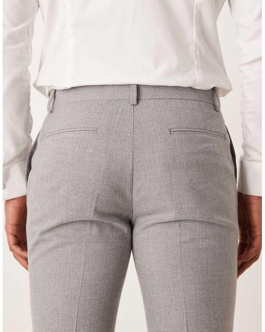 ASOS Natural Skinny Suit Trouser for men