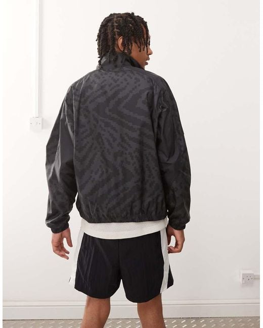 Nike Black Air Woven Half Zip Jacket for men
