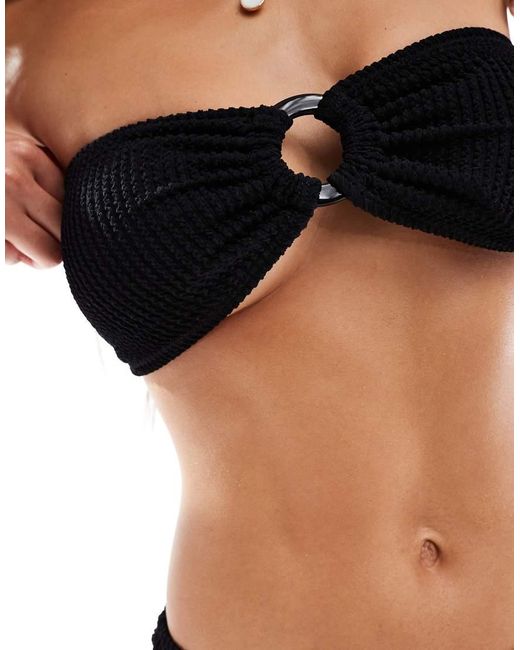 Brave Soul Bandeau-Bikinitopje in het Black