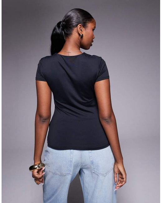 River Island Blue Short Sleeve Jersey Tee
