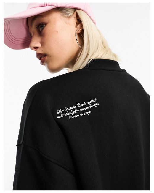 The Couture Club Black Applique Sweatshirt