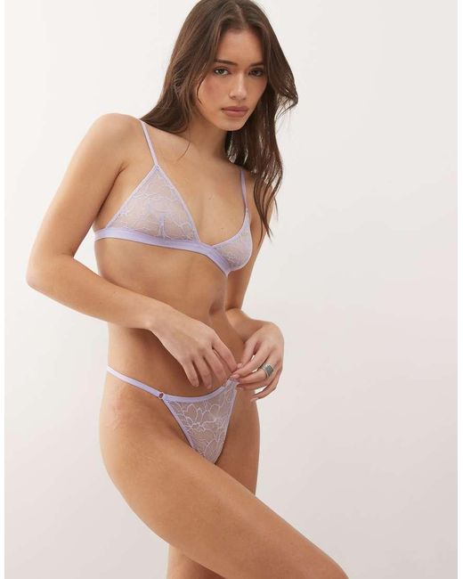 Weekday Natural 2-pack Lace Thong