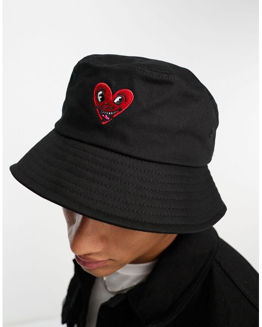 werper Port Waarschuwing Jack & Jones Keith Haring Bucket Hat in Black for Men | Lyst Australia