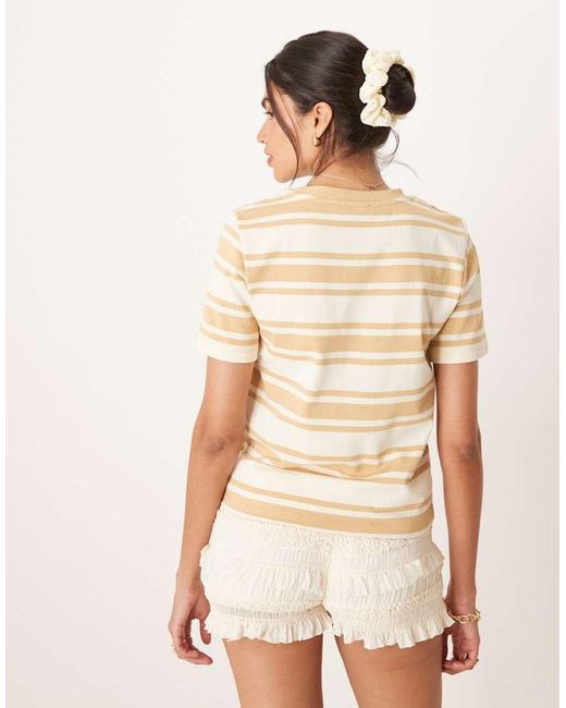 Mango Natural Ribbed T-shirt