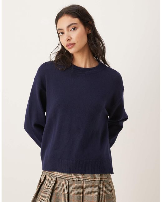 Pull à col montant Mango en coloris Blue