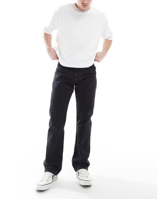 Vaqueros Negros De Corte Recto Holgado 501 '93 De Levi's de hombre de color White