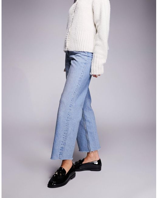 River Island Blue Tassel Loafers