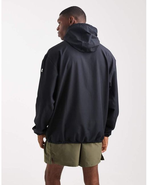 Under Armour Blue Unstoppable Woven Hoodie for men