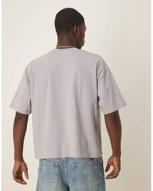 ASOS Recht T-Shirt Met Grafische Tekstprint in het Natural voor heren