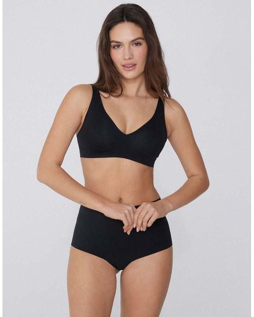 Tezenis Black Natural Lifting Laser Cut Triangle Bra
