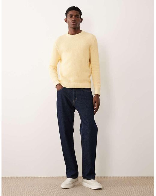 Mango Natural Waffle Knit Crew Neck Jumper