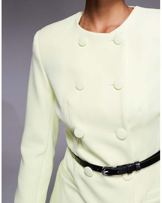 River Island Natural Structured Oversized Blazer