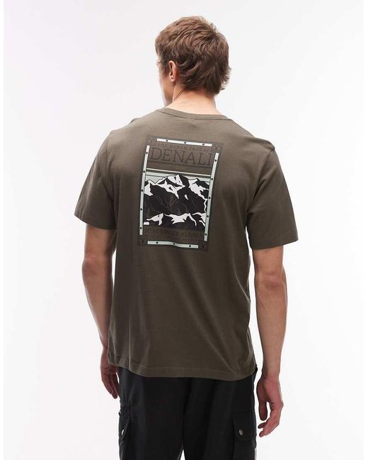 The North Face Gray Denali Backprint T-Shirt for men