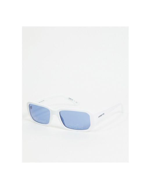 Arnette X Post Malone White Square Sunglasses for men