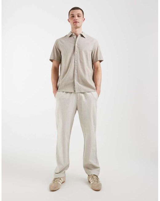 Camicia Vestibilità Classica di Blend in Gray da Uomo