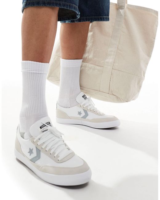 Converse White Net Star Classic Canvas Ox Trainers for men
