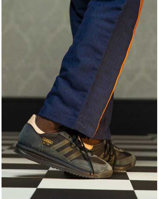 Zapatillas De Deporte Azul Marino Y Negras Sl 72 Rs De Adidas Originals de hombre de color Black
