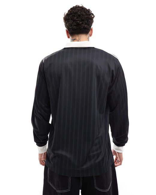 Adidas Originals Black Pique Ls for men