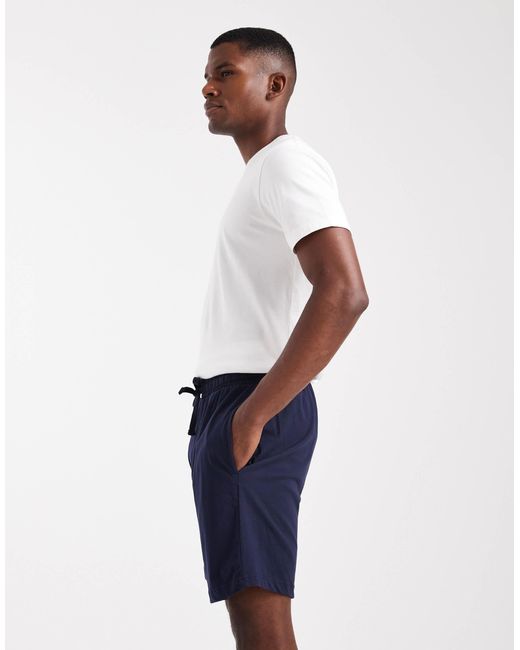 Threadbare – 2er-pack lounge-shorts aus baumwollmix in Blue für Herren