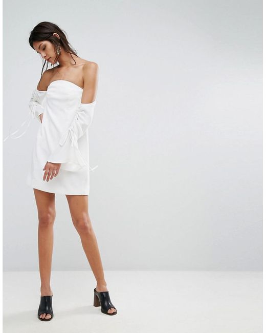 C meo Collective Right Kind Of Madness Dress in White Lyst Canada
