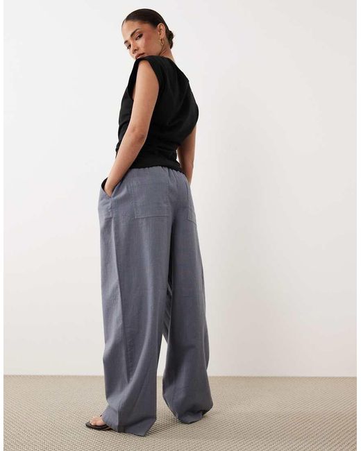ASOS Black Asos Design Petite Pull On Trousers