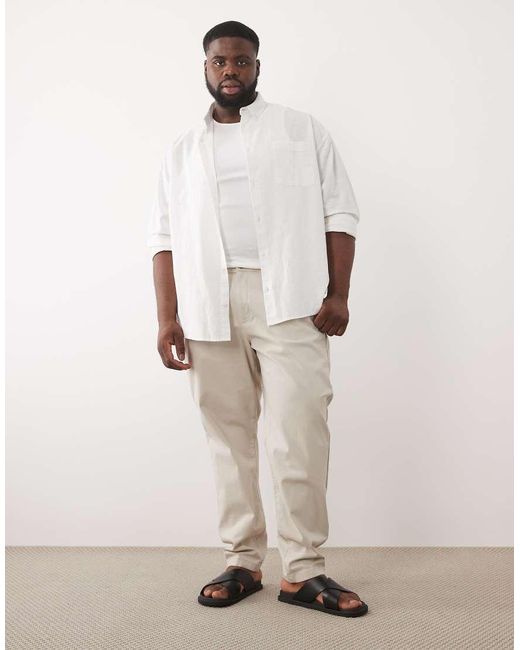 ASOS Natural Tapered Chino for men