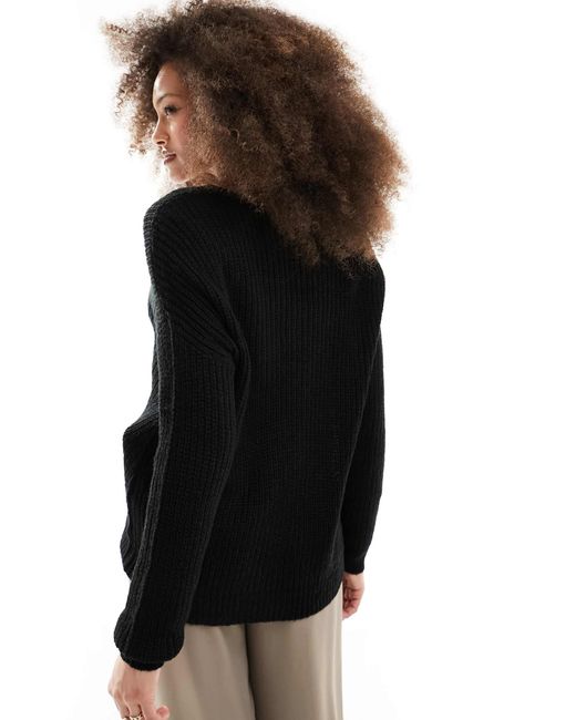 Pull ample à manches longues Jdy en coloris Black