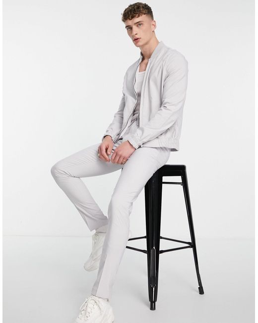 Pantaloni eleganti skinny lilla da Uomo di ASOS in Viola | Lyst