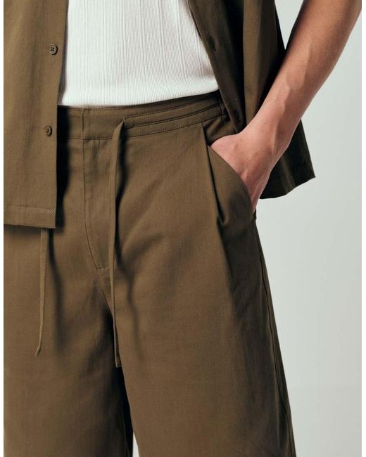 ASOS Green Co-Ord Longer Length Jort for men
