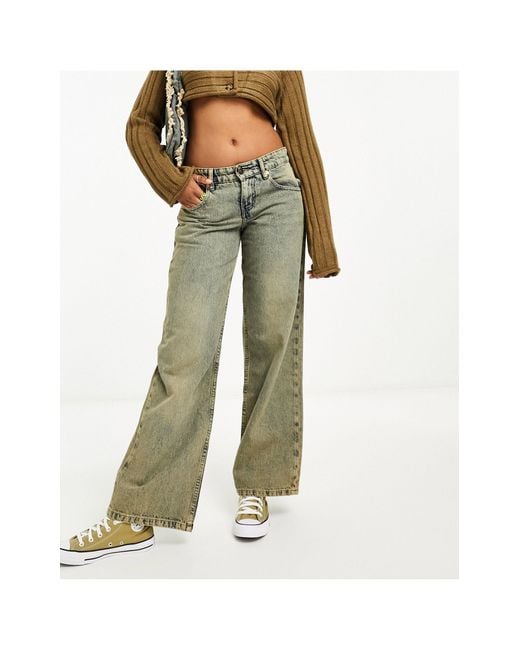 Motel Low Rise Parallel Jeans Lyst UK