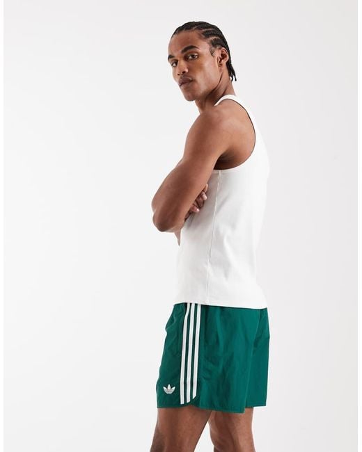 Adidas Originals White Sprinter Shorts for men