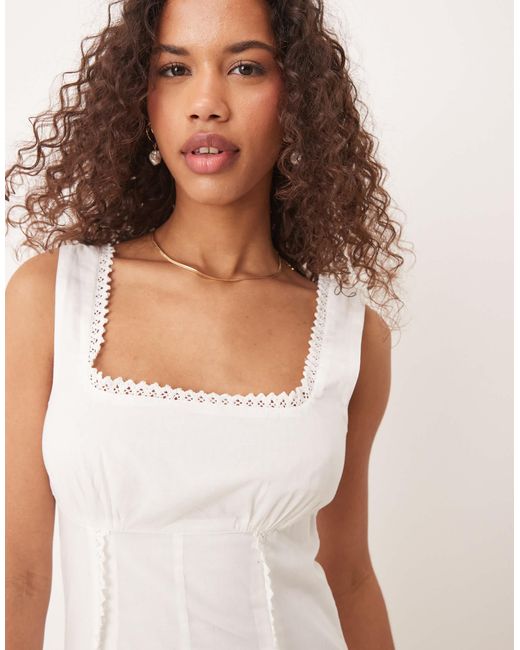 ASOS Natural – western-maxikleid