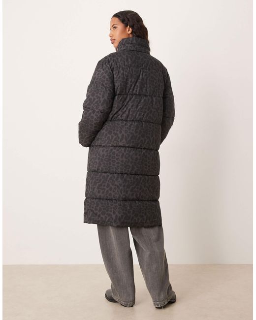 Vila Black Longline Puffer Jacket