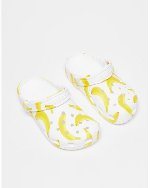 CROCSTM Natural Classic Fresh Fruits Banana Print Clog