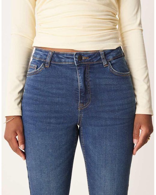 Jdy Blue Fina Ankle Length Skinny Jeans