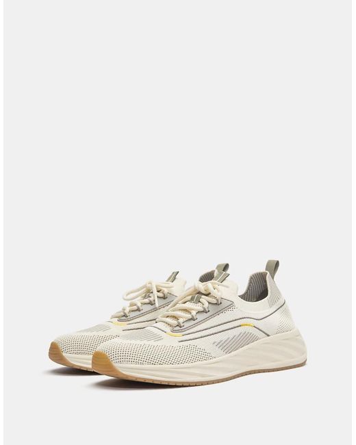 Pull&Bear Stoffen Sneakers in het White voor heren