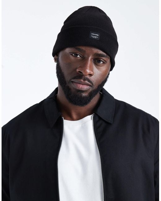 Jack & Jones – strickmütze in Black für Herren