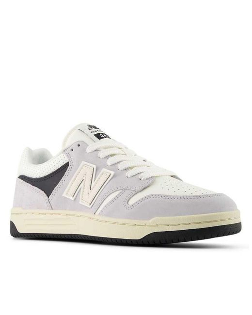 New Balance White 480 Trainers
