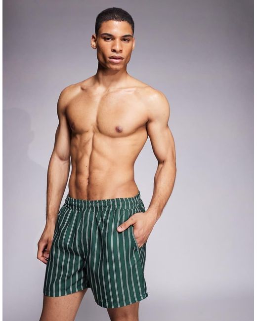 ASOS Green Swim Shorts for men