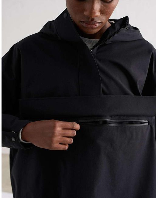 Anorak Extragrande Impermeable Aim'n de color Black