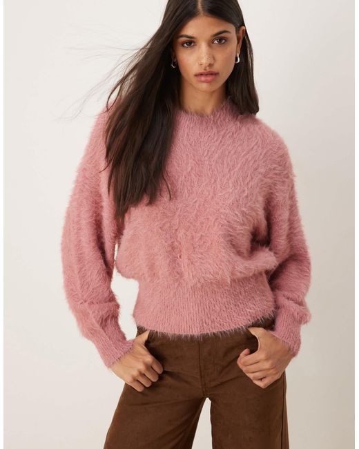 Pull ras ASOS en coloris Pink