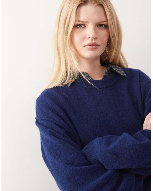 Weekday Blue Wool Blend Jumper