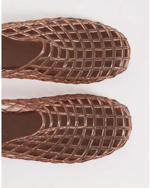 ASOS White Lennox Jelly Mules