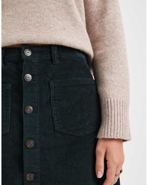 ONLY White High Waist Cord Skirt