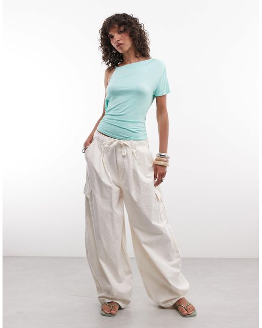 Collusion Multicolor Backless Asymmetric Top